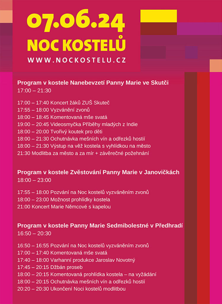 Pozvánka na noc kostelů 7.6.2024